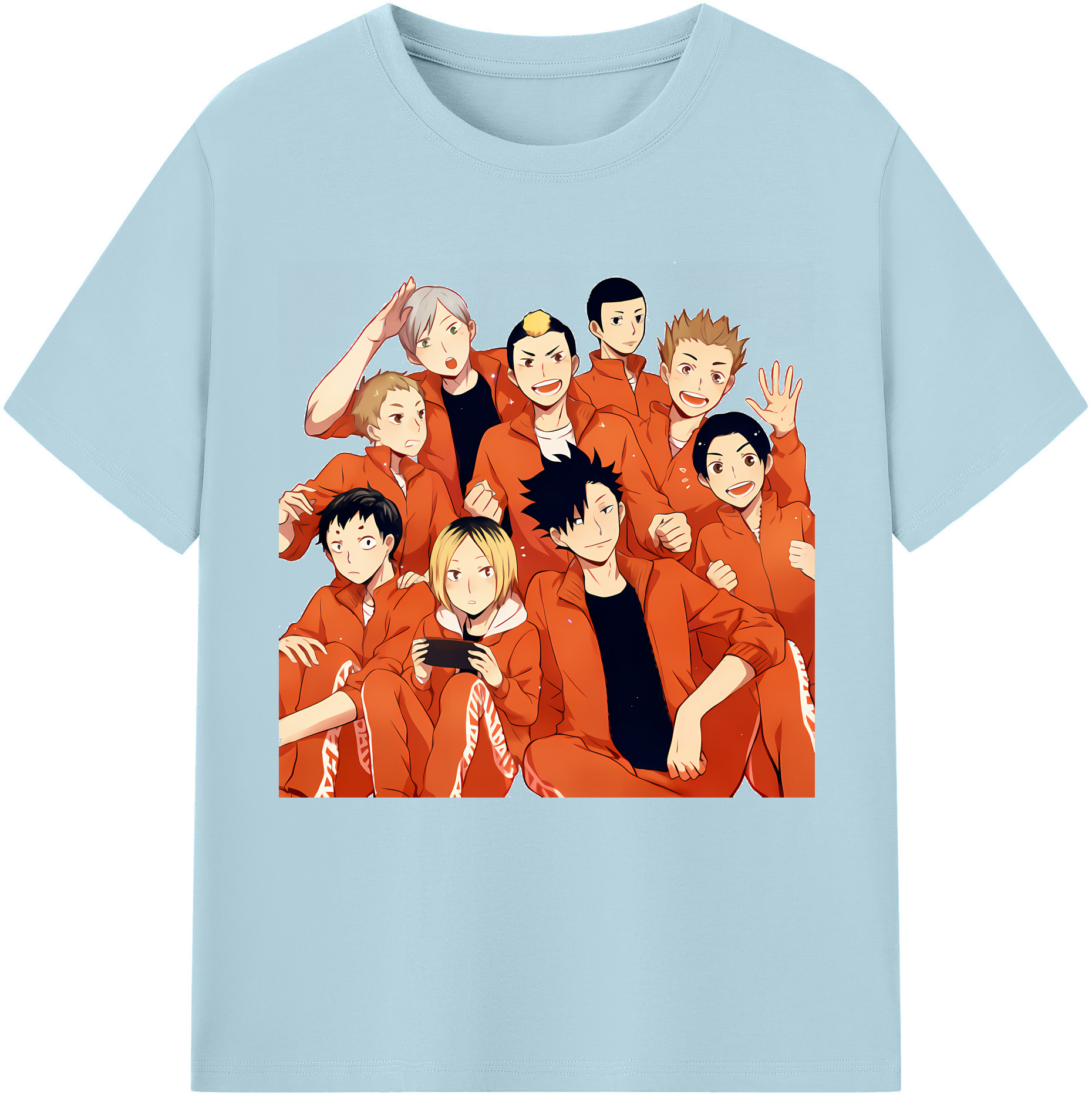 （画像用） ハイキュー!! Haikyu!! 綿100％半袖Tシャツ（フロントプリント）